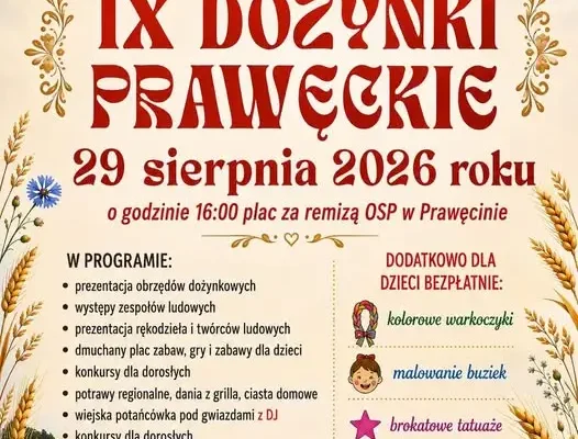 IX Dożynki Prawęckie – święto plonów w gminie Kunów