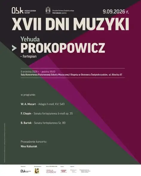 XVII Dni Muzyki w Ostrowcu Świętokrzyskim: cztery wieczory pełne wyjątkowych dźwięków