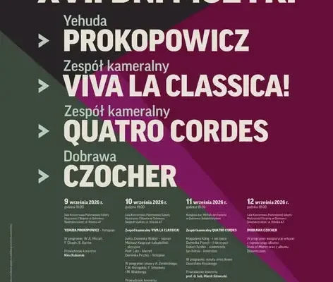 XVII Dni Muzyki w Ostrowcu Świętokrzyskim: cztery wieczory pełne wyjątkowych dźwięków