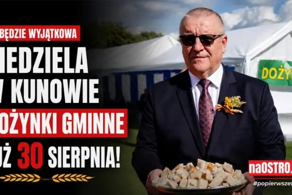 Dożynki Gminne w Kunowie już 30 sierpnia – święto plonów i tradycji