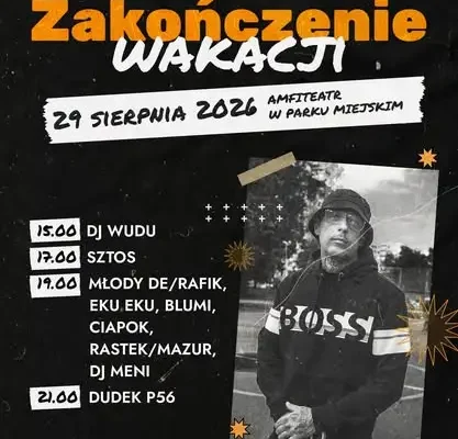 Fotorelacja z zakończenia wakacji w rytmie rapu i hip-hopu w Ostrowcu Świętokrzyskim