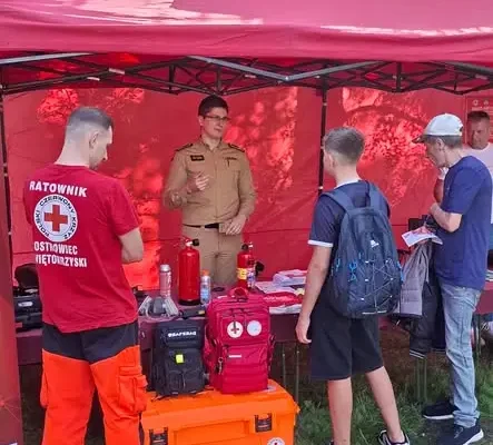 Trening alarmowania i pierwszej pomocy w Ostrowcu Świętokrzyskim