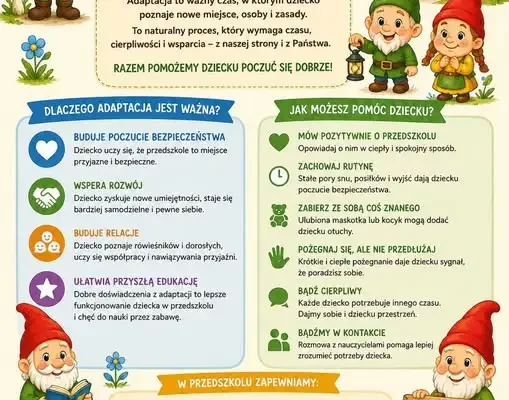Jak pomóc dziecku w adaptacji przedszkolnej? Praktyczne wskazówki dla rodziców