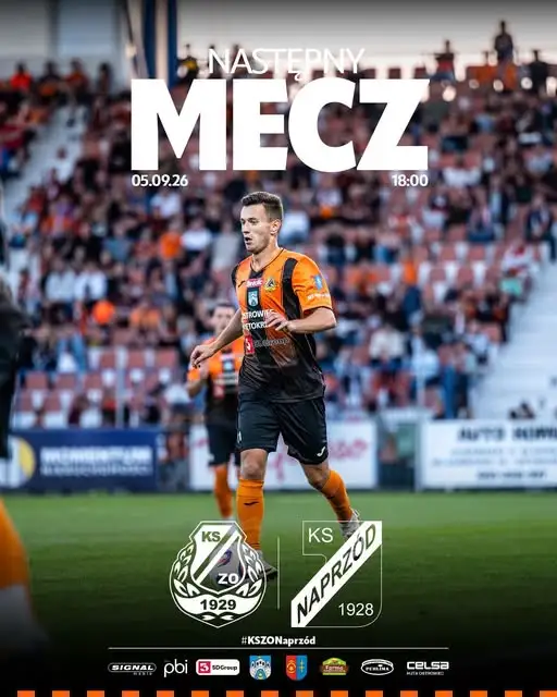 Derby w sobotę: KSZO Ostrowiec zmierzy się z Naprzodem Jędrzejów