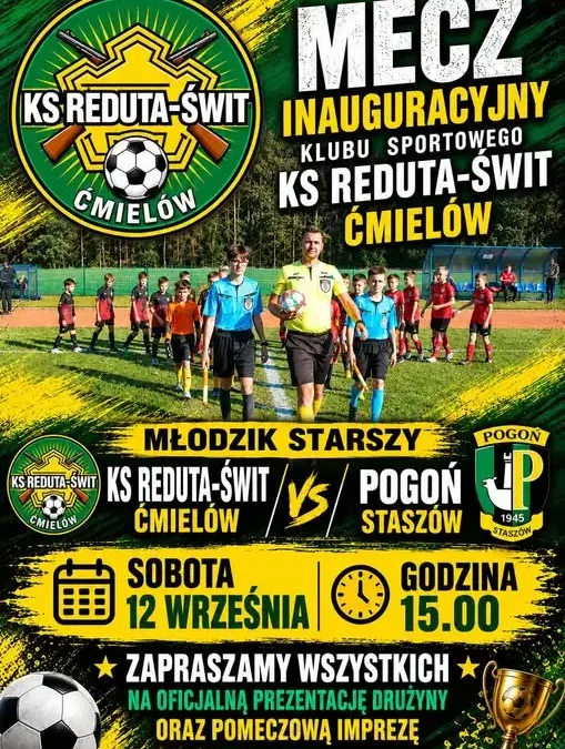 Ćmielów: mecz inauguracyjny KS Reduta-Świt już w sobotę na Stadionie Leśnym