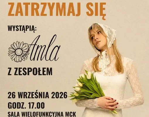 Koncert „Zatrzymaj się” – Amla z zespołem w Ostrowcu Świętokrzyskim