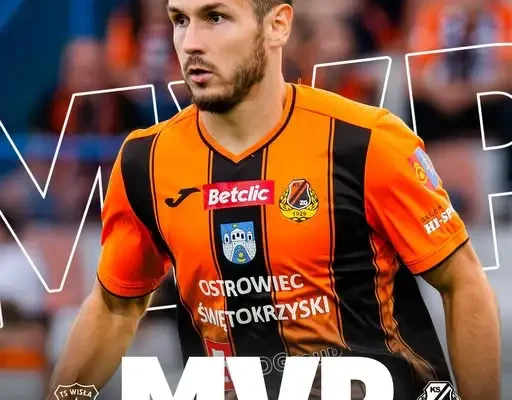 Piotr Łazarz wyróżniony po meczu z Wisłą II Kraków