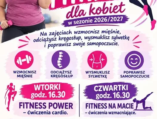 Fitness w Waśniowie – nowe zajęcia w hali sportowej PSP
