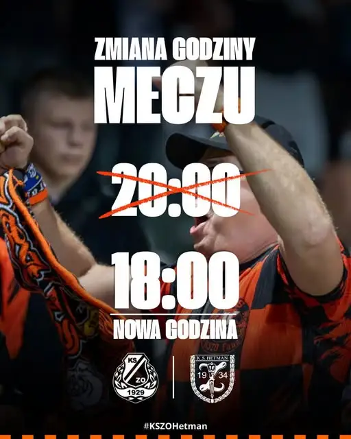 KSZO Ostrowiec zagra z Hetmanem Zamość w niedzielę o 18:00