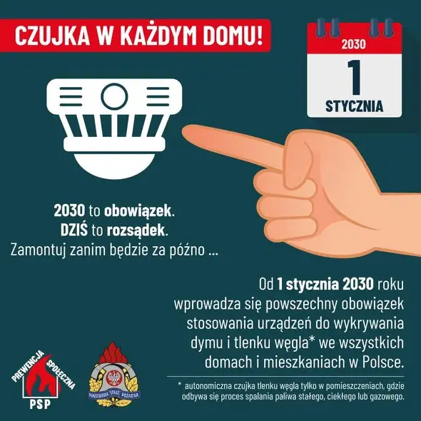 Szewna: Strażacy uczyli mieszkańców, jak czujka może uratować życie