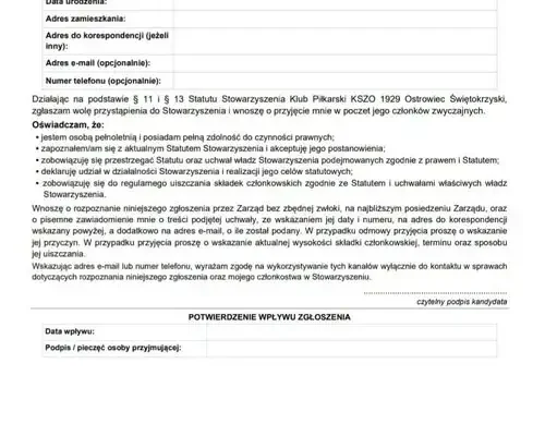 KSZO 1929 Ostrowiec Świętokrzyski: kibice mogą współdecydować o klubie