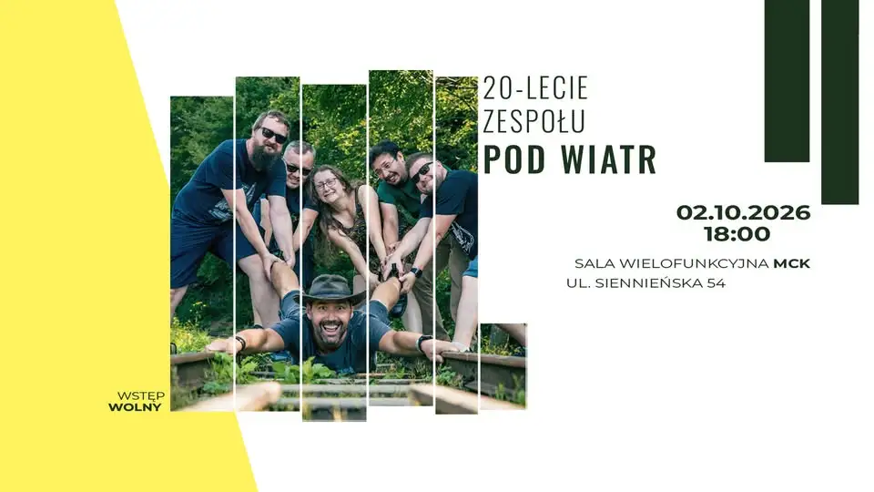 20 lat zespołu POD WIATR – jubileuszowy koncert w Ostrowcu Świętokrzyskim