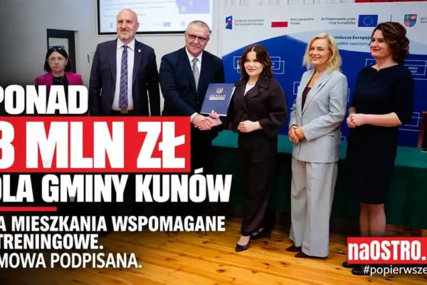 Ponad 8 mln zł na mieszkania wspomagane i treningowe w gminie Kunów