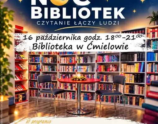 Noc Bibliotek w Ćmielowie – wieczór pełen emocji i muzyki