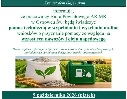 ARiMR pomoże rolnikom z gminy Waśniów w złożeniu wniosków o dopłaty