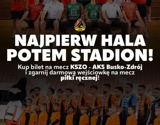 Pomarańczowo-czarna sobota w Ostrowcu Świętokrzyskim – promocja biletowa na mecze KSZO