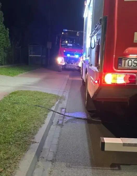 Pożar sadzy w kominie przy ul. Sandomierskiej w Ćmielowie