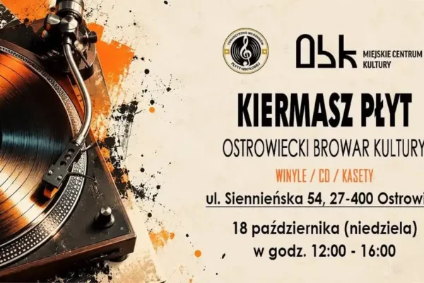 Kiermasz Płyt w Ostrowieckim Browarze Kultury – 18 października