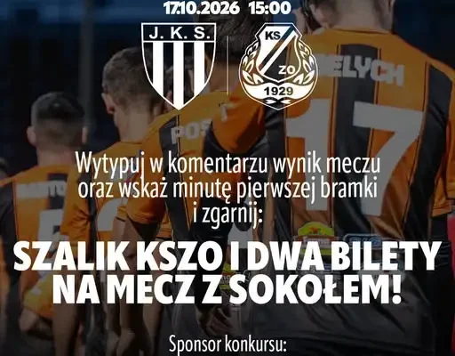 Konkurs KSZO: wytypuj wynik meczu z Sokołem i wygraj szal oraz bilety