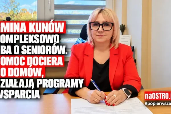 Gmina Kunów stawia na seniorów: opieka domowa, Senior+ i bon senioralny w planach