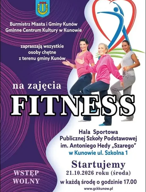 Kunów zaprasza na bezpłatne zajęcia sportowe w każdą środę